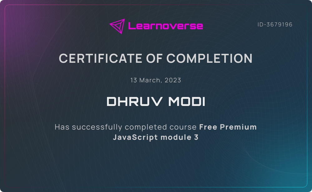 Dhruv Modi - React & Node.js Developer | Tech-savvy | LinkedIn